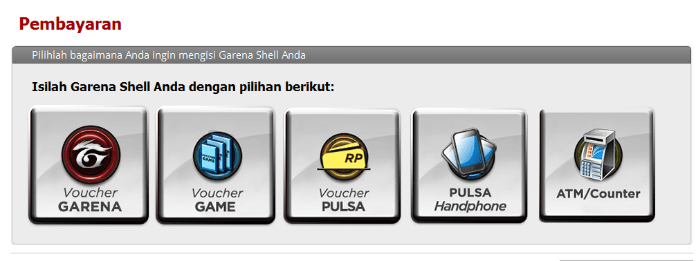 cara mengisi cash pb garena dengan atm