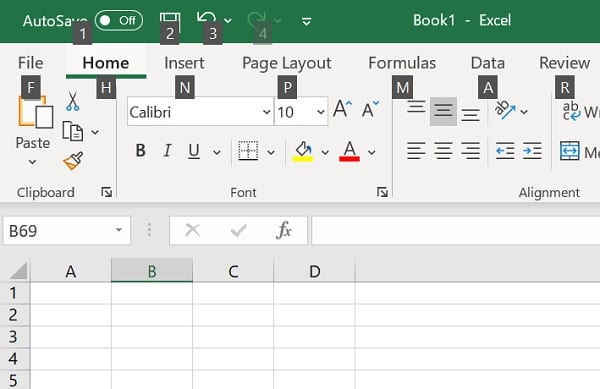 Shortcut Excel