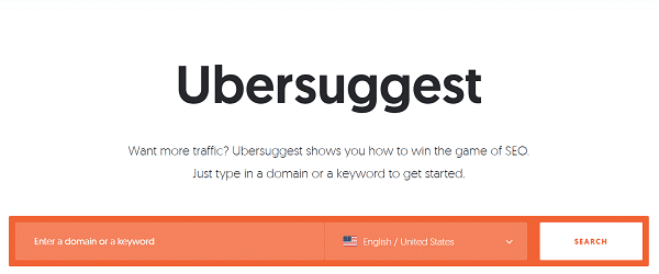 Tools UberSuggest
