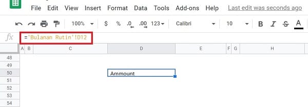 Mengambil Data Dari Sheet Lain